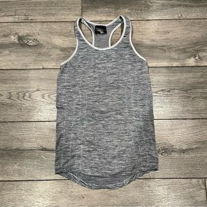 ALPHALETE Tank Top Racer Back Gray Medium size Yoga top